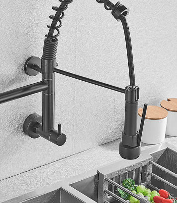 torneira cozinha gourmet baixa black